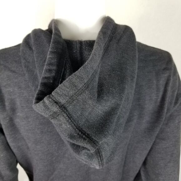 Old Navy Zipper Front Drawstring‎ Hooded Gray Jacket Size M - Picture 7 of 9